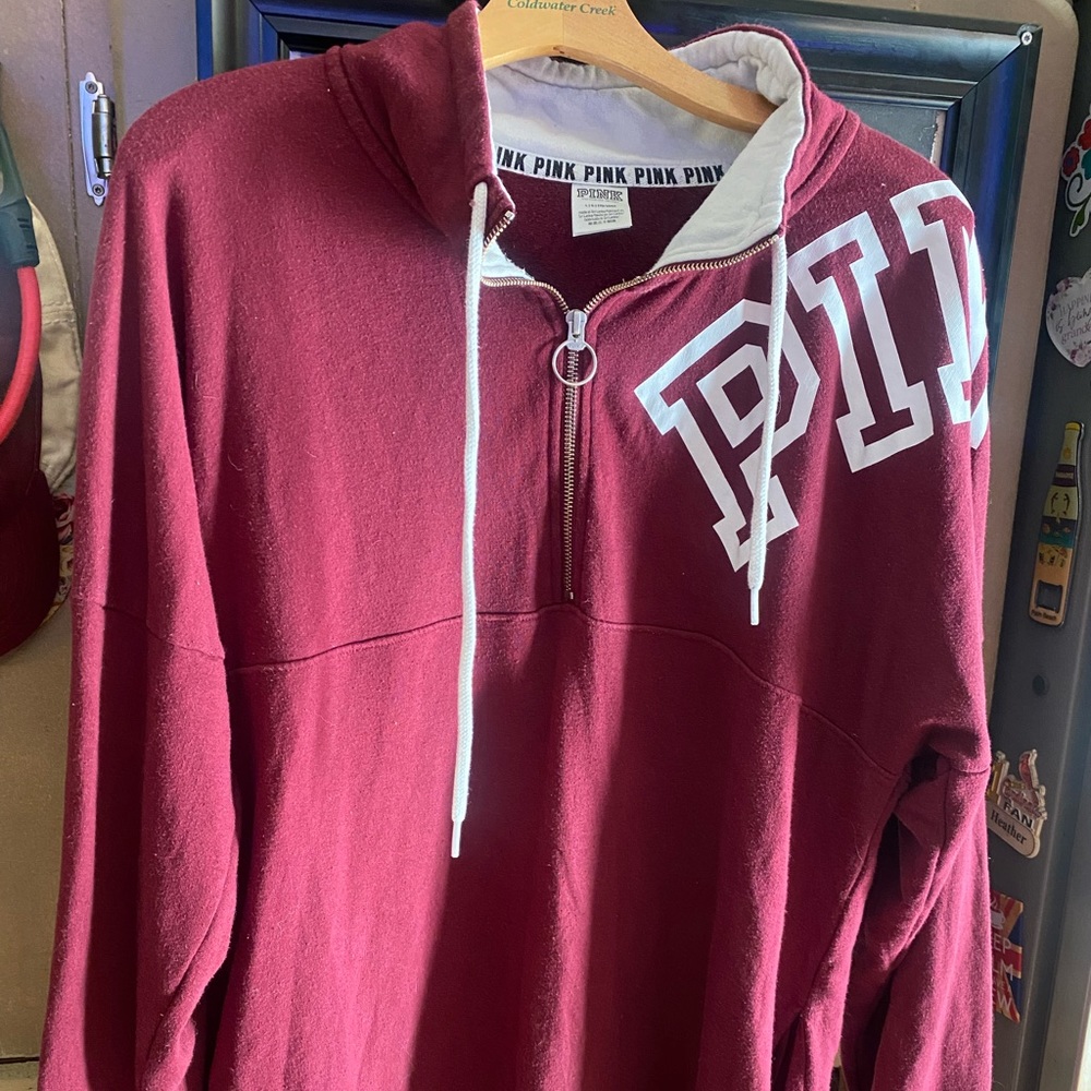 Pink half zip